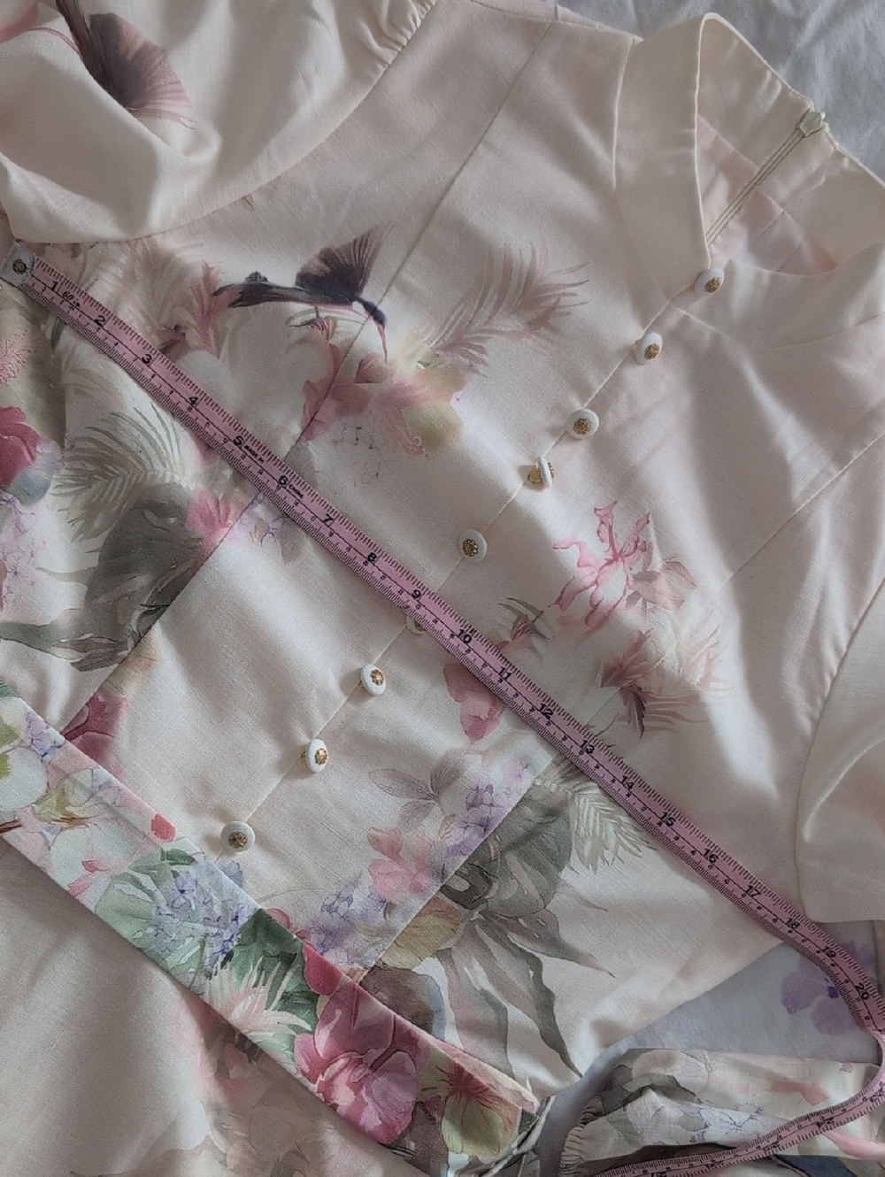 Commense Floral Midi Dress - Size M | Wedding Party Holiday Event Summer Style - Picture 10 of 11